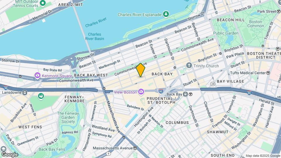 827 Boylston St, Unit 300 Map and Location Details