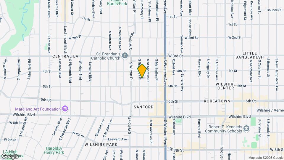 436-438 S Gramercy Pl Map and Location Details