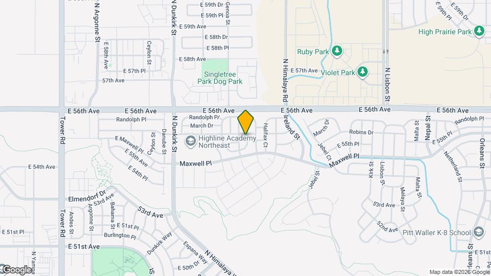 5545 N Gibraltar St Map and Location Details