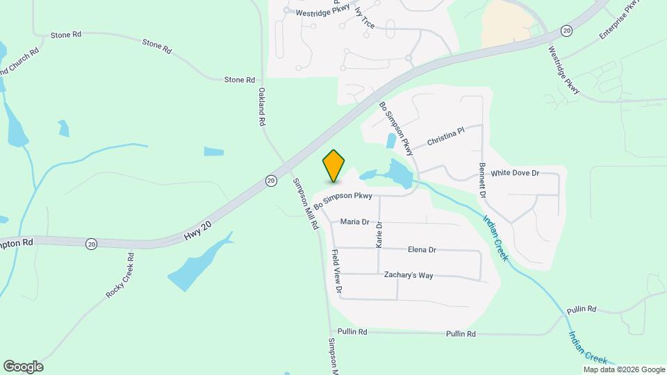 214 Bo Simpson Pkwy Map and Location Details