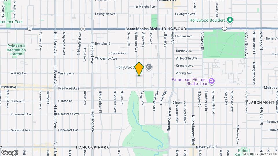 742 N Hudson Ave Map and Location Details