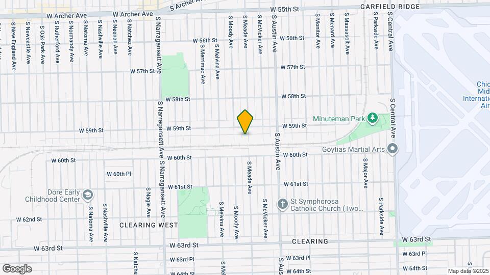 5920 S Meade Ave Map and Location Details