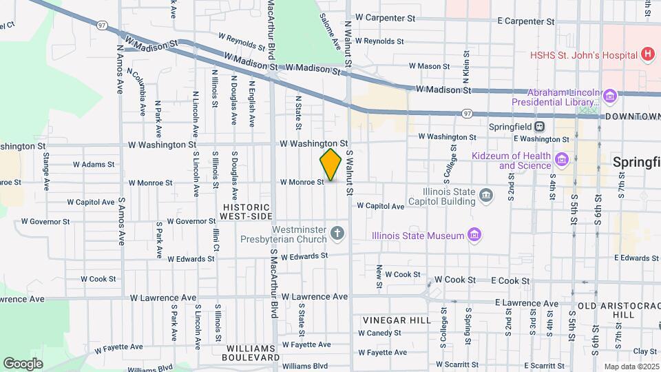 726 W Monroe St Map and Location Details