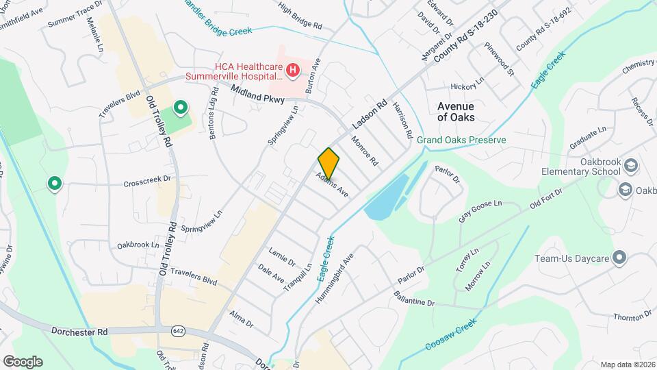 106 Adams Ave Map and Location Details