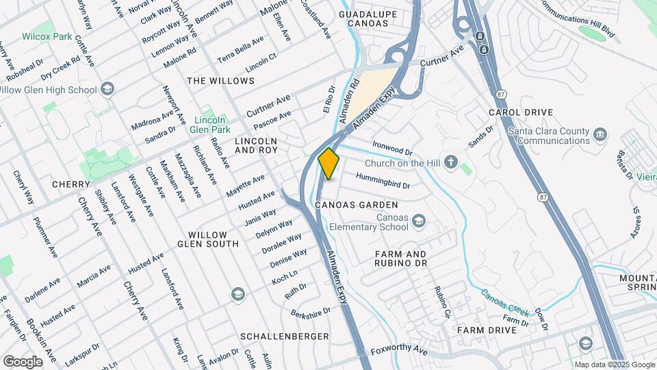 2492-2496 Almaden Rd Map and Location Details