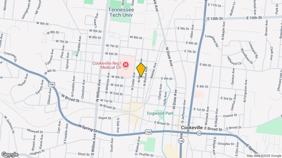 335 N Peachtree Ave Map and Location Details