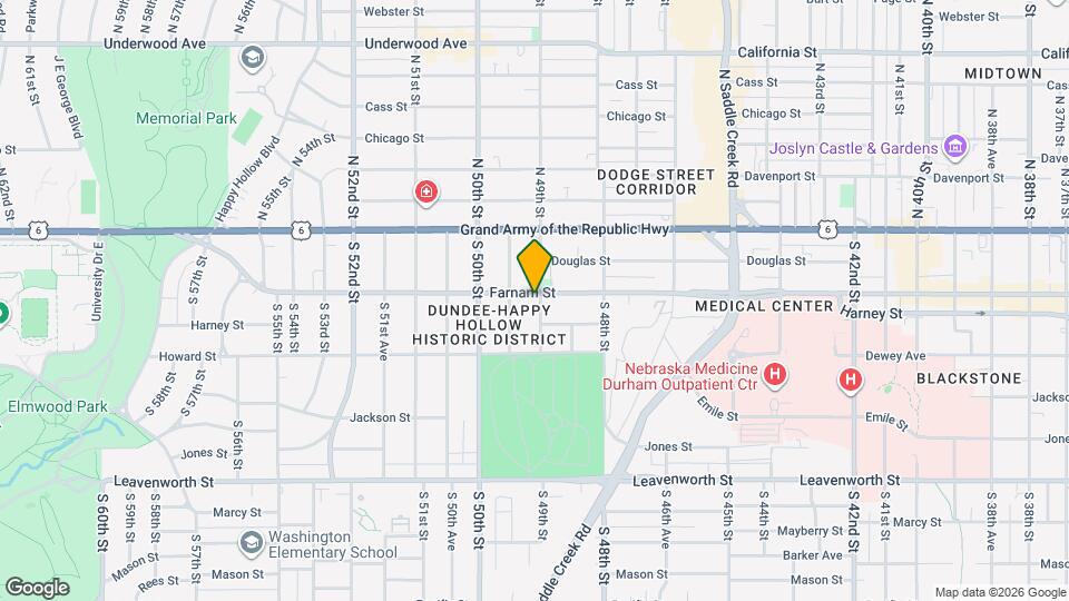 4901 Farnam St Map and Location Details