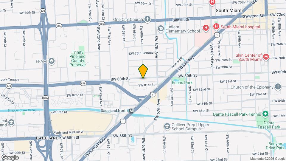 6802 SW 80th St Map and Location Details