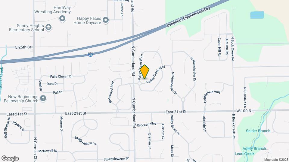 2242 Valley Creek Way Map and Location Details