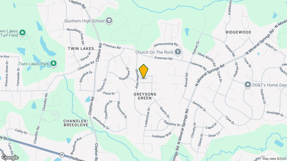 3607 Thornwood Dr Map and Location Details