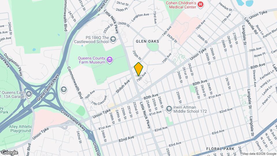 254-07 75th Ave Map and Location Details