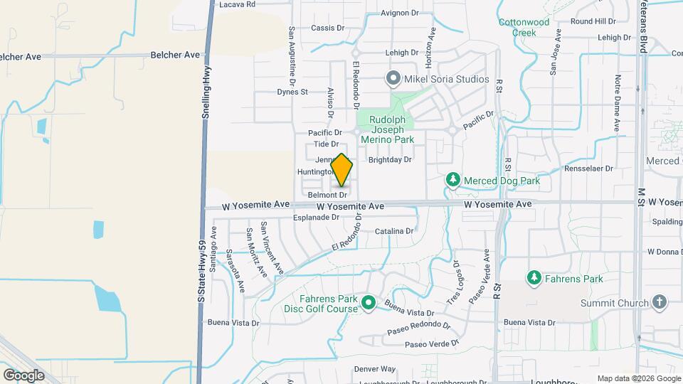 1327 Belmont Dr Map and Location Details