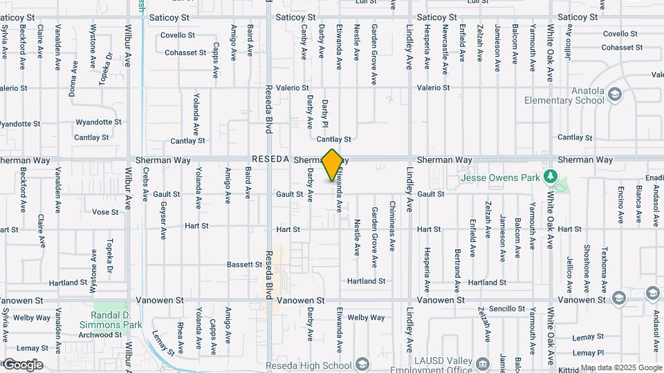 7115 Etiwanda Ave Map and Location Details