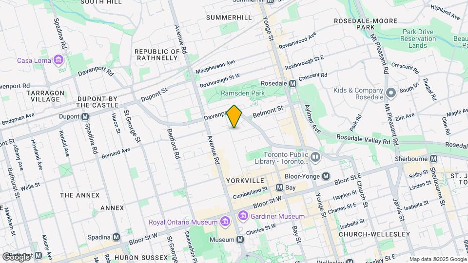 99 Hazelton Ave Map and Location Details