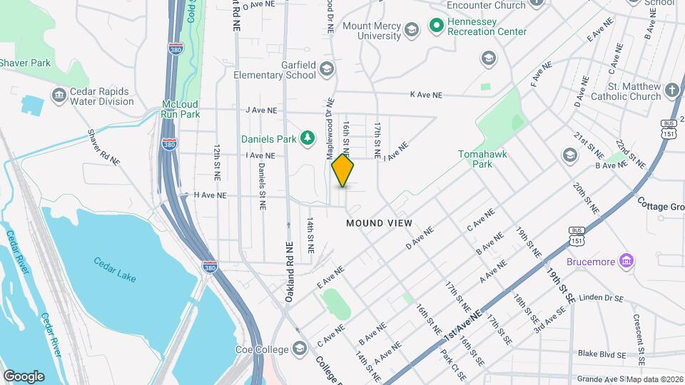 917 16th St NE Map and Location Details