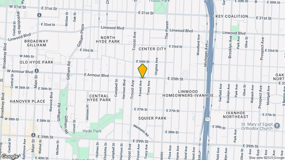 1205 E Armour Blvd Mapa y Detalles de la Ubicación