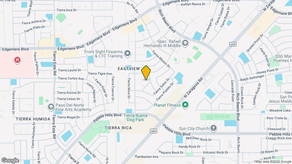 3121 Tierra Paola Ln Map and Location Details