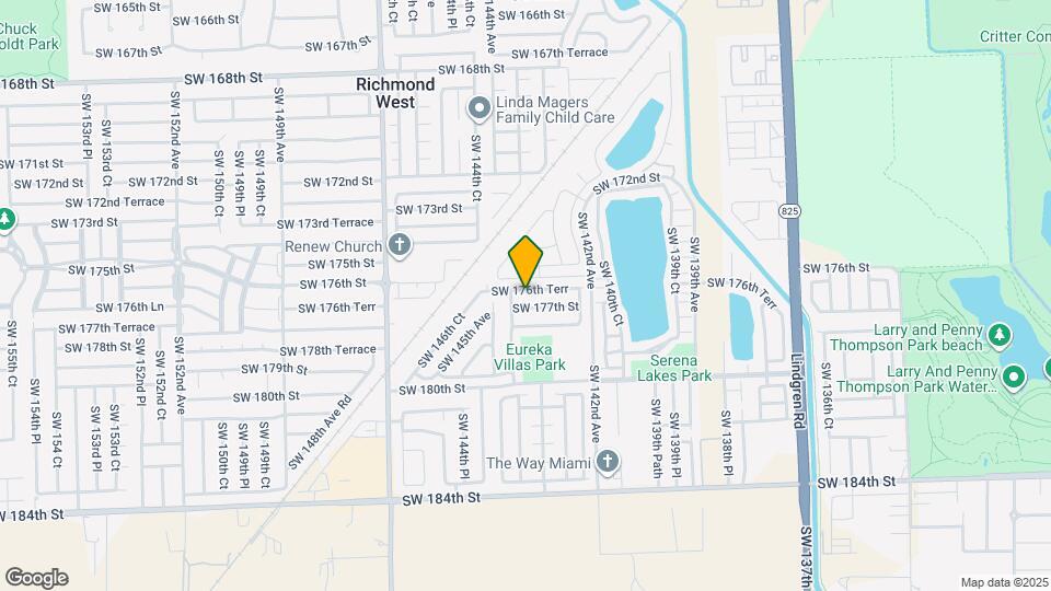 14318 SW 176th Terr Map and Location Details