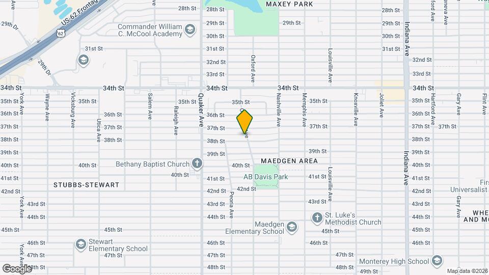 4202 38th St Map and Location Details