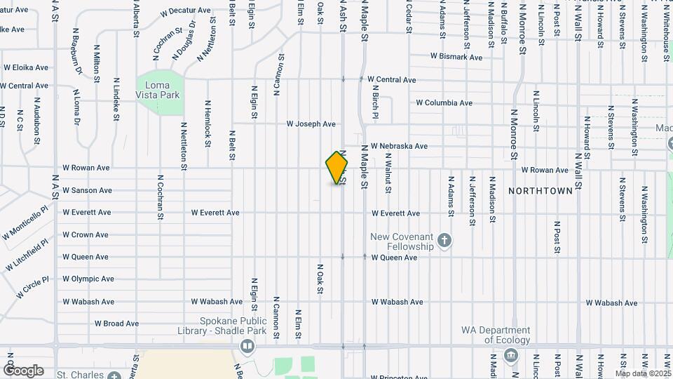 5403 N Ash St Map and Location Details