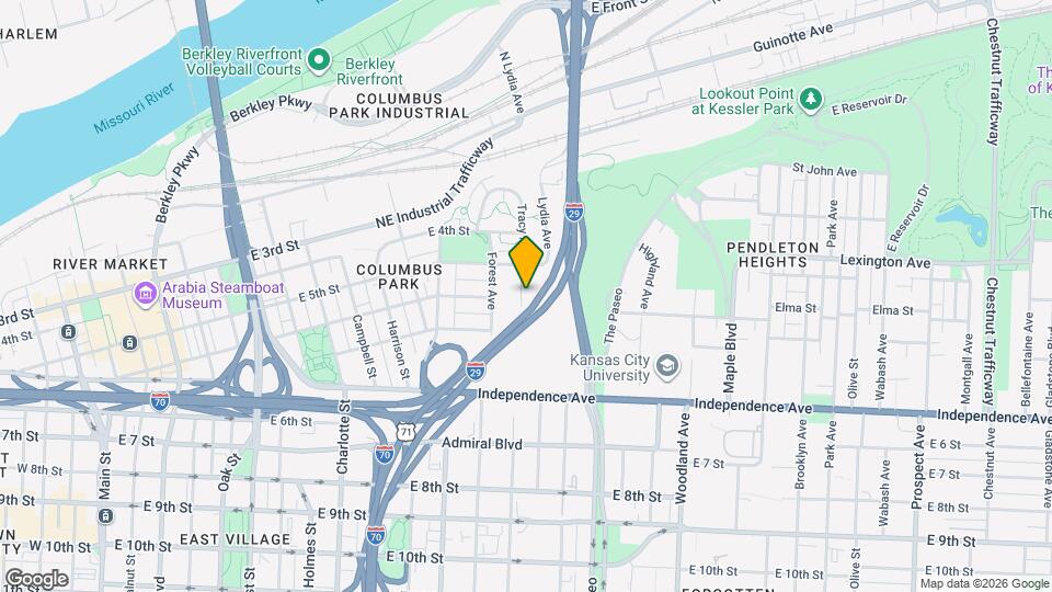 523 Tracy Ave Map and Location Details