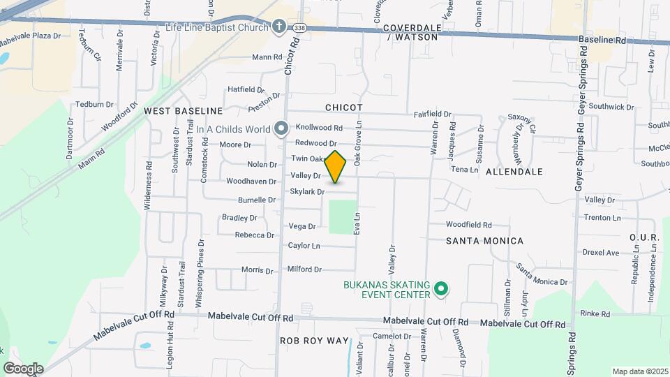 7308 Skylark Dr Map and Location Details