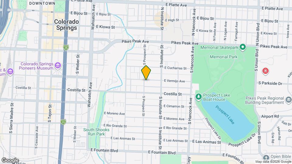 303 S Prospect St Map and Location Details