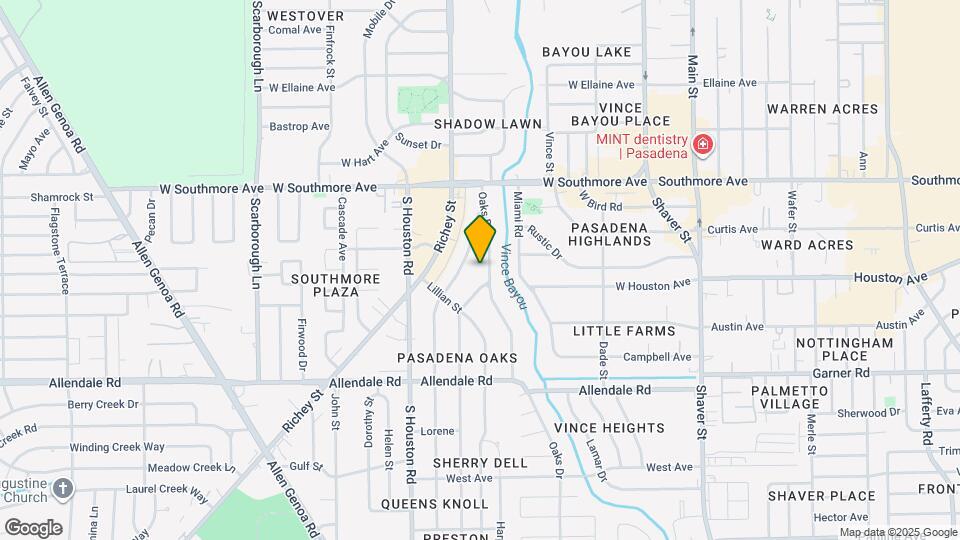 1606 Oaks Dr Map and Location Details