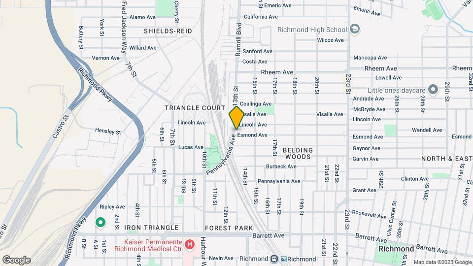 1301 Esmond Ave Map and Location Details