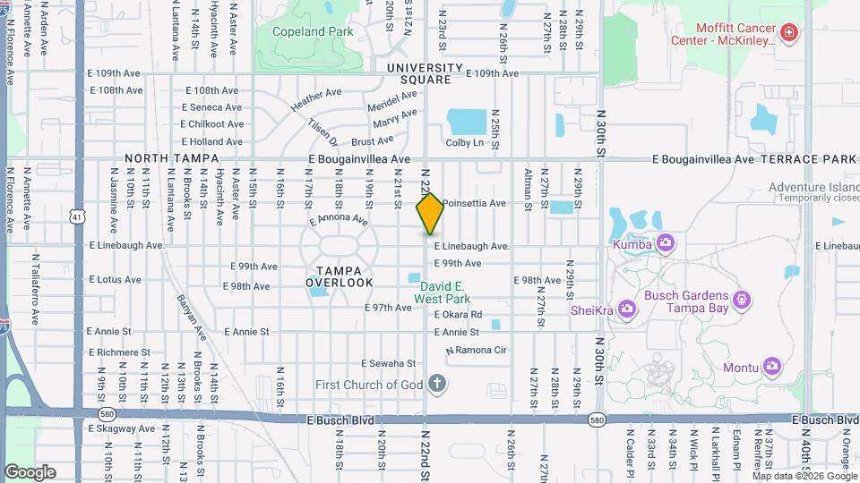 10001 N 22nd St Map and Location Details