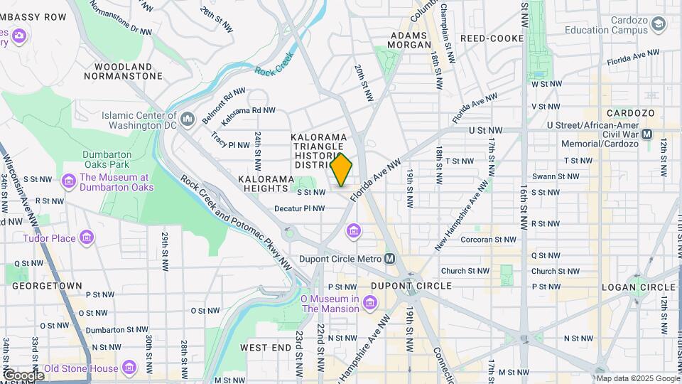 2125 S St NW Map and Location Details
