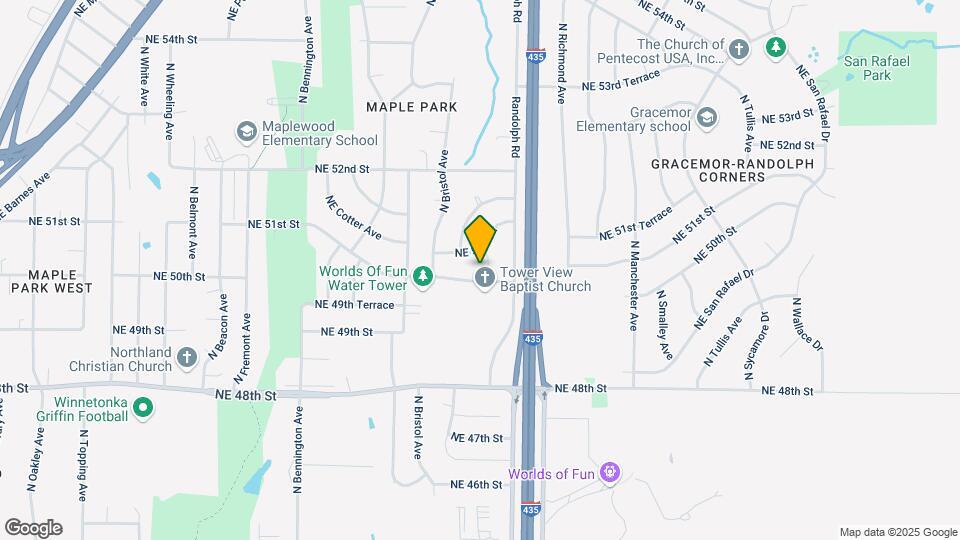 5006 N Crystal Ave Map and Location Details