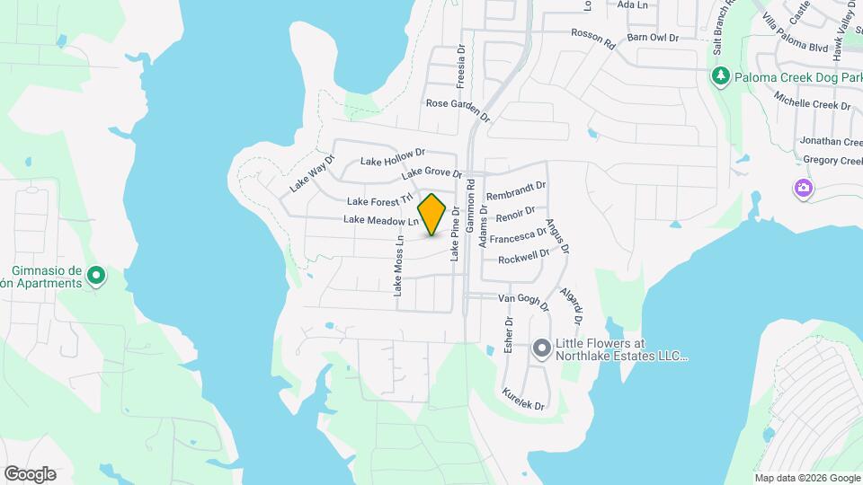 1100 Lake Woodland Dr Map and Location Details