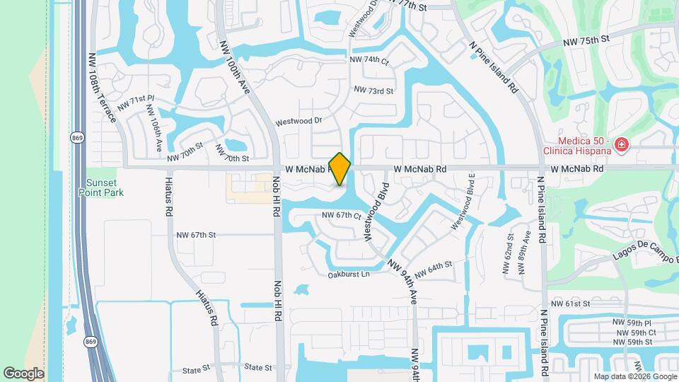9652 W McNab Rd Mapa y Detalles de la Ubicación