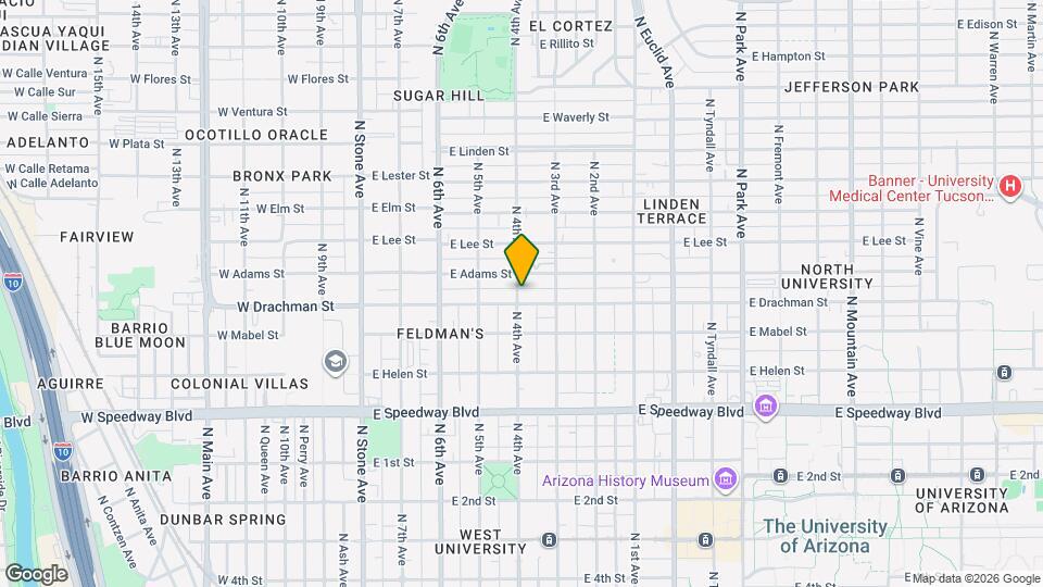 401 E Drachman St, Unit 403 E DRACHMAN ST Map and Location Details