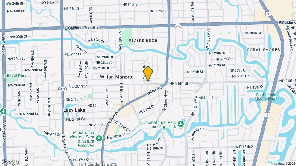 2601 NE 9th Ter Map and Location Details