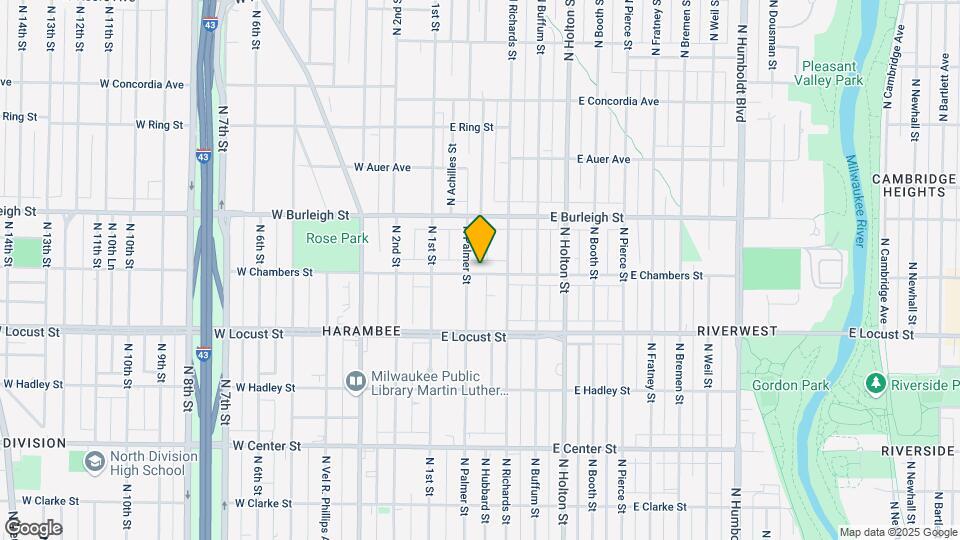 214 E Chambers St Map and Location Details