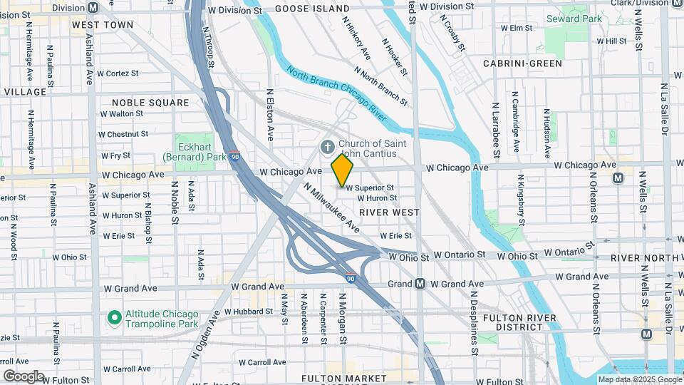 950 W Huron St Map and Location Details
