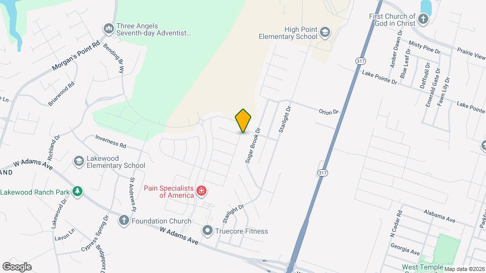 819 Hawks Shadow Dr Mapa y Detalles de la Ubicación