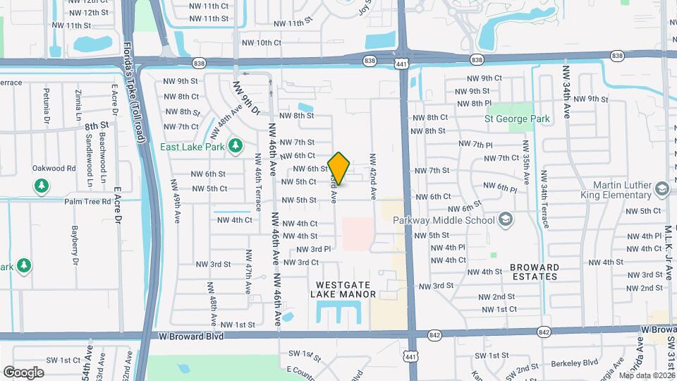 520 NW 43rd Ave Map and Location Details
