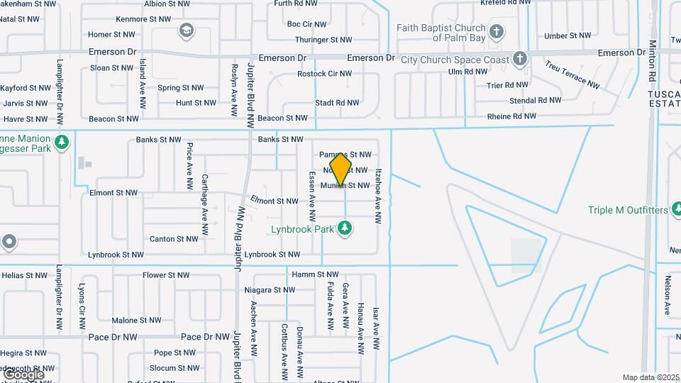 714 Munich St NW Mapa y Detalles de la Ubicación