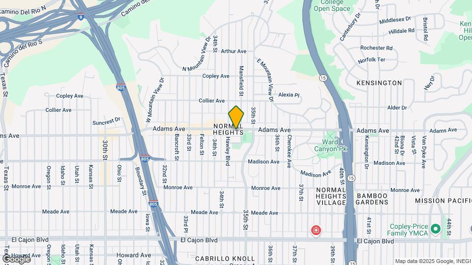 3449-3455 Adams Ave Map and Location Details
