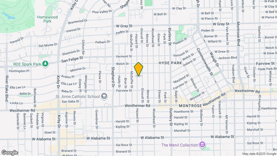 2117 1/2 Hazard St Map and Location Details