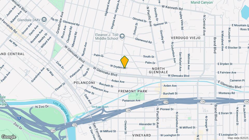 650 W Dryden St Map and Location Details