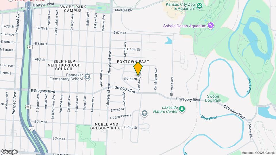 4050 E 70th St Map and Location Details