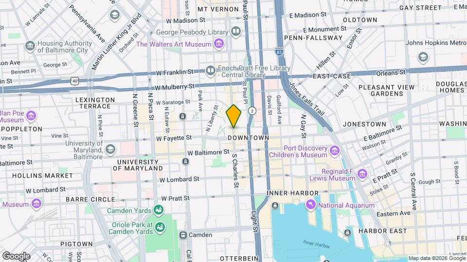 216 N Charles St Map and Location Details