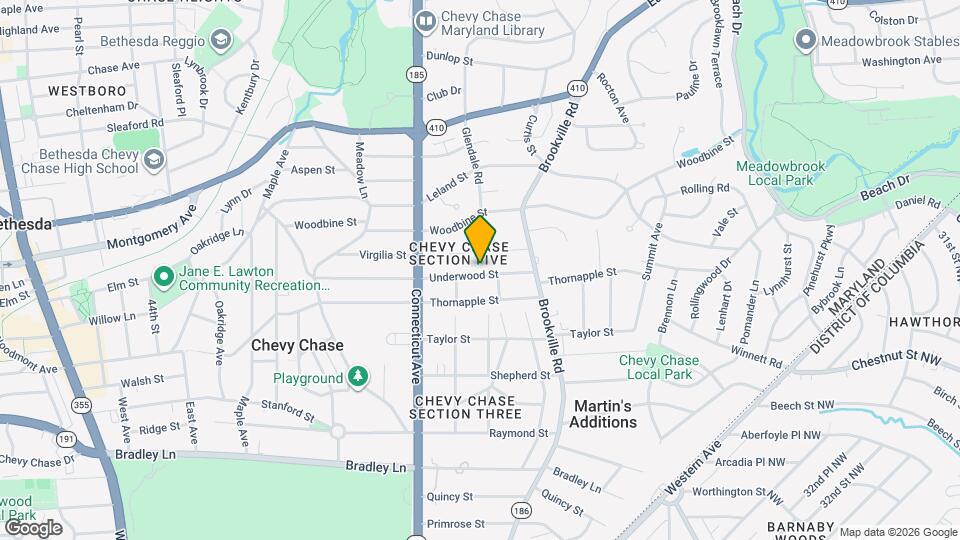 3707 Underwood St Map and Location Details