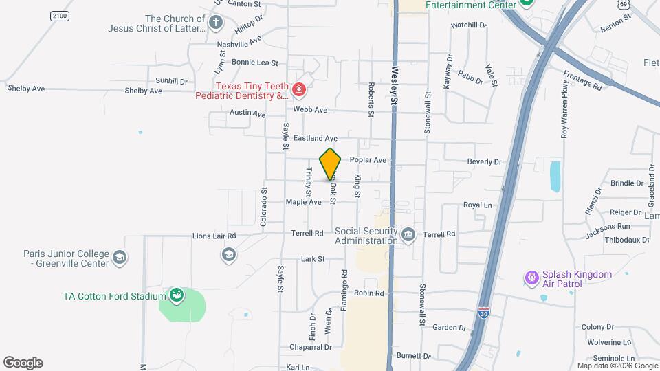 6102 Live Oak St Map and Location Details