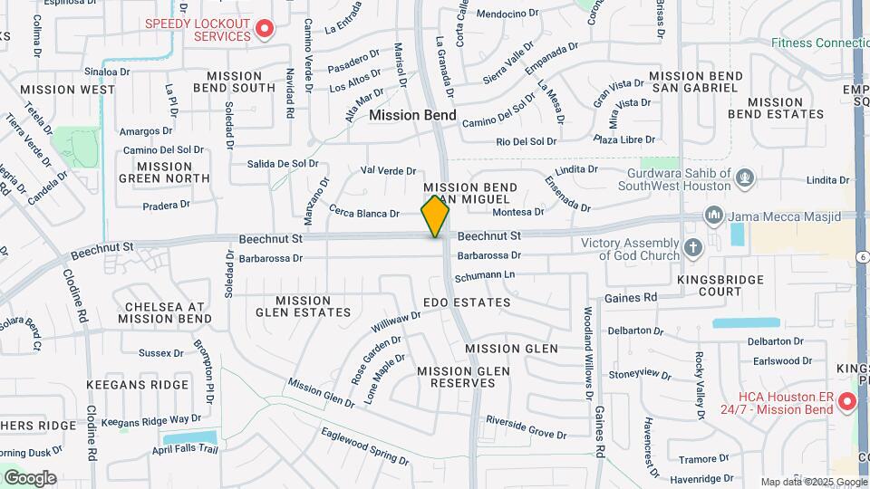 15811 Beechnut St Map and Location Details