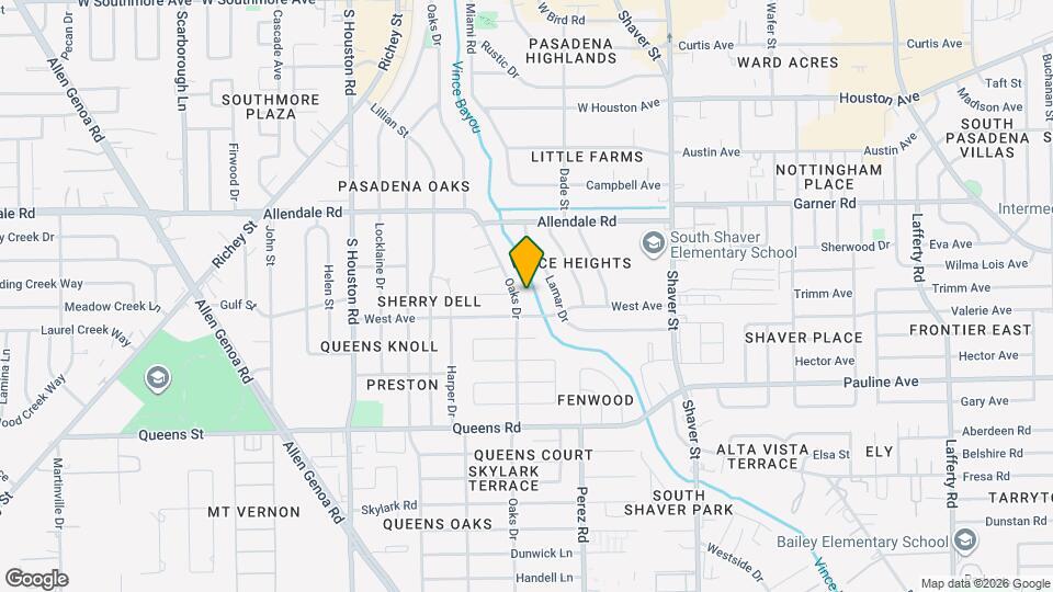 2115 Oaks Dr Map and Location Details